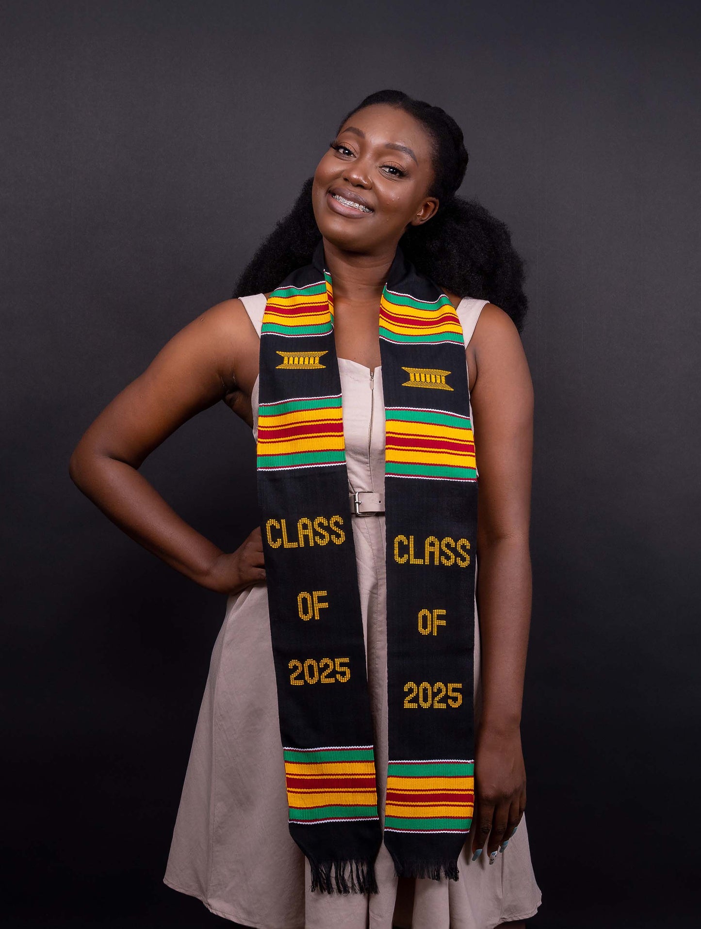 Class of 2025 Handwoven Kente Sash/Stole House of Stole Class of 2025 Handwoven Kente Sash/Stole House of Stole